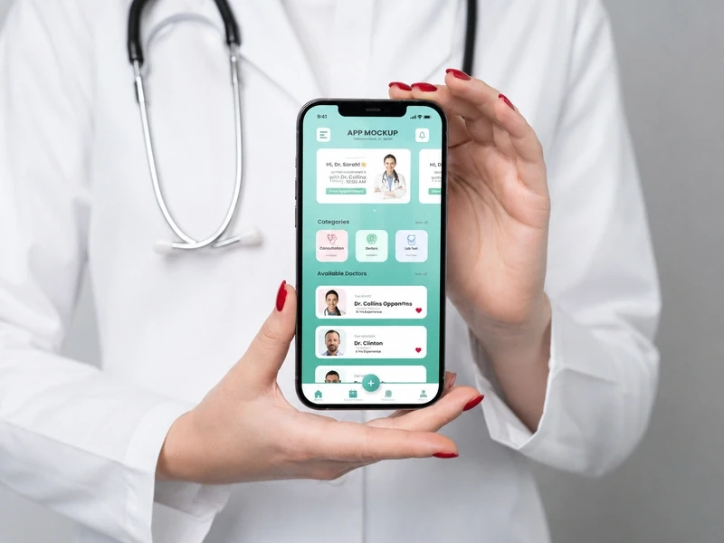Healthcare mobile app preview