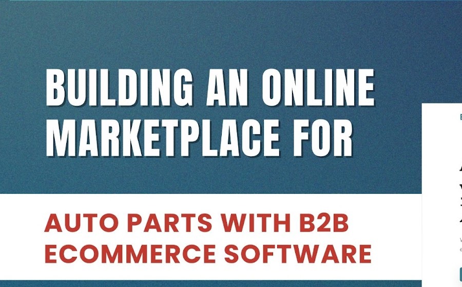 B2B autoparts ecommerce marketplace software